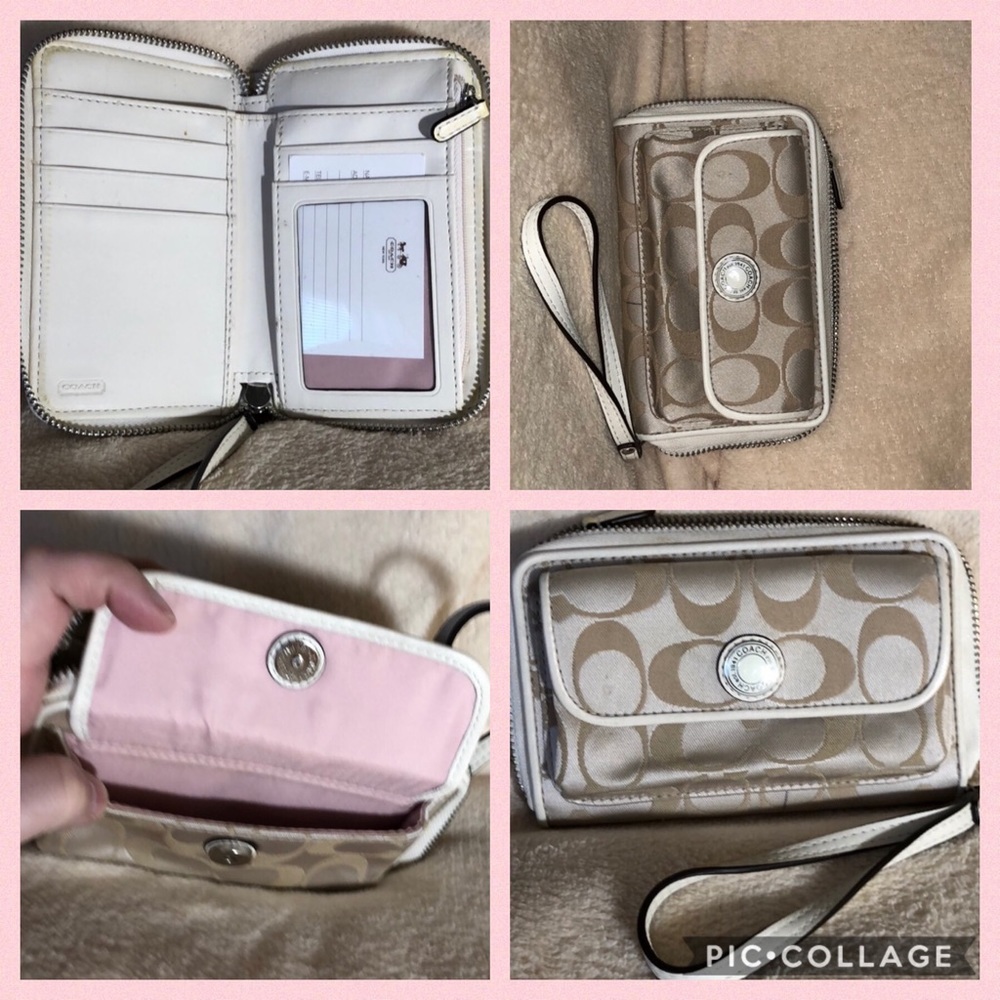 Coach wallet-cell phone holder